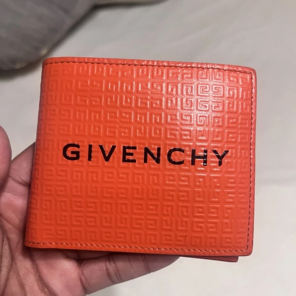 Givenchy Orange Leather Wallet